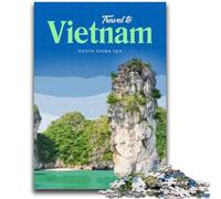 Visit Vietnam 1000 Piece Jigsaw Puzzles for Adults,Challenging Game Gifts for Is Ideal As A Gift for The Whole Family (50x75cm)