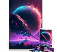 Visiting New Worlds Jigsaw Puzzles for Adults 1000 Pieces Logical Skill Restful Activity Precise Join Holiday Present (38x26cm)