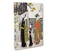 Visiting the Kinryusan Temple by Torii Kiyonaga Canvas Print | Gallery Wrapped 30mm Frame Wall Art | 30x20 inches | Ready to Hang | Asian Cityscape Picture | Living Room Bedroom Lounge Office