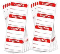 Visitor Identification Labels Visitor Pass Stickers 3x2 Inch Name Tag Sticker Roll Office Visitor Badges Hall Pass Labels,100 Pcs