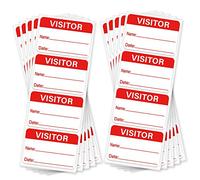 Visitor Identification Labels Visitor Pass Stickers 3x2 Inch Name Tag Sticker Roll Office Visitor Badges Hall Pass Labels,100 Pcs