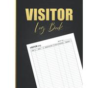 Visitor Log Book: Visitor Sign In & Out Book For Business - A4 Size - Health & Safety Compliance - Contact Track and Trace Register Book 2022 ( Beautiful Glossy Finish Cover )