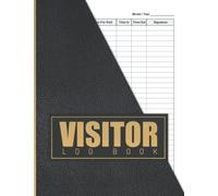 Visitor Log Book: Visitor Sign In & Out Book For Business - A4 Size - Health & Safety Compliance - Contact Track and Trace Register Book 2022 ( Beautiful Glossy Finish Cover )