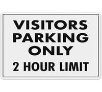Visitor Parking Only 2 Hour Limit Warning Metal Sign Tin Signs Aluminum Sign for Outdoors Use Yard Farm Fence Home Wall Decor 12x16 inch