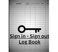 Visitors Log Book: Guest Sign In and Sign Out Register for hotels and apartments