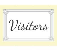 Visitors: Nursing Home Visitor Guest Book for Logging Name and Date, Yellow