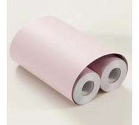 VisitRyl Light Pink Wallpaper Border Self Adhesive Wall Tiles Decorative, Peel and Stick Wall Border Bathroom Stickers Light Pink 10cm X 500cm