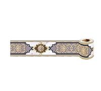 VisitRyl Peel and Stick Wallpaper Border Self-Adhesive Wall Border Sticker Home Ceiling Decorative Border for Bathroom Living Room Kitchen 16-Gold 10cm x 240cm