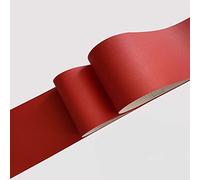 VisitRyl Peel and Stick Wallpaper Border Self-Adhesive Wall Border Sticker Home Ceiling Decorative Border for Bathroom Living Room Kitchen Red 15cm x 500cm