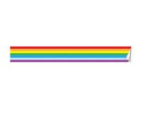 VisitRyl Peel and Stick Wallpaper Borders Easy to Apply Every Room Rainbow Decor - Rainbow Classroom Decor Bulletin Board Borders Paper - Rainbow - 3.9 Inches × 118 Inche
