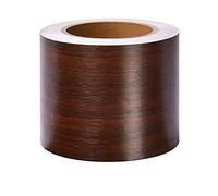 VisitRyl Peel And Stick Wallpaper Borders Self-Adhesive For Bathroom Wall Border Sticker Home Ceiling Decorative Border For Living Room Kitchen Brown Walnut 12cm X 500cm