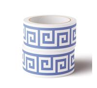 VisitRyl self Adhesive Wallpaper Border Wall Tiles Decorative, Peel and Stick Wall Border Bathroom Stickers Blue Wanzi b 10cm X 1000cm