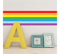 VisitRyl Wallpaper Border,Peel and Stick Rainbow for Children Room 3.93 in X 118 in