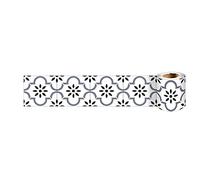 VisitRyl Wallpaper Border Peel and Stick Wall Border Sticker Home Ceiling Decor Edge Strip Border for Bathroom Living Room Kitchen Black Dot 17 10cm x 240cm