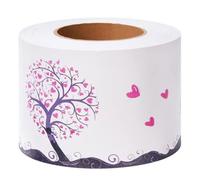 VisitRyl Wallpaper Border Peel Stick Wall Border Sticker Home Ceiling Decor Edge Strip Border for Bathroom Living Room Kitchen The Love Tree 10 cm x 500 cm