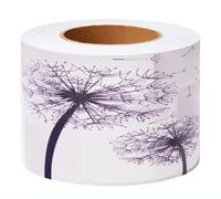 VisitRyl Wallpaper Border Peel Stick Wall Border Sticker Home Ceiling Decor Edge Strip Border for Bathroom Living Room Kitchen Dandelion 10 cm x 500 cm