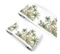 VisitRyl Wallpaper Border Self Adhesive Wall Tiles Decorative, Peel and Stick Wall Border Bathroom Stickers Cartoon Children's RoomForest Animals YX106 12cm X 500cm