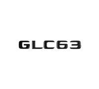VISIYUBL Car 3D ABS Trunk Letters Logo Badge Emblem Decals Styling Sticker Fit For Mercedes Fit For Benz GLC Class GLC63 GLC260 GLC300 4Matic X253(GLC63)