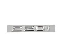VISIYUBL Chrome Shiny Silver ABS Number Letters Word Car Trunk Badge Emblem Letter Decal Sticker Fit For BMW 2 Series 220i