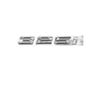 VISIYUBL Chrome Shiny Silver ABS Number Letters Word Car Trunk Badge Emblem Letter Decal Sticker Fit For BMW 3 Series 325i
