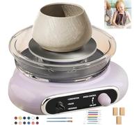 Viskee Electric Pottery Wheel Ceramic Machine, Turntable Potter's Wheel, Forward and Reverse Adjustable Electric Pottery Wheel for Adults and Beginners