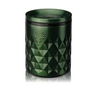 Viski Paragon Cocktail Tumbler Insulated Cocktail Cup, Insulated Rocks Tumbler Stainless Steel Whiskey Glass with Ceramic Coating Green Satin 12oz Set of 1