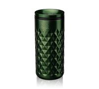 Viski Paragon Insulated Cocktail Tumbler, Insulated Highball Glass Stainless Steel Highball Glass with Ceramic Coating 16oz Green Set of 1