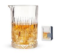 Viski Pedestal, Lead-Free Crystal Cocktail Mixing Glass Bartender Tool, 23oz (680ml), Set of 1