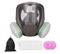 VISLONE 6800 Reusable Full Face Respirator Full Face Cover 18 in 1 Gas Cover Respirator Wide Field of View for Painting Machine Polishing Welding and Other Work Protection