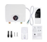 VISLONE Electric Tankless Water Heater - 6500W 220V with Remote Control Digital Display, Constant Temperature Instant Hot System up to 55℃/131℉