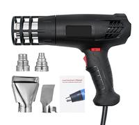 Vislone Hot Air Machine 1600-2000W Hot Air Heating Machine Kit with Dual Temperature Setting (122℉~1012℉) Fast Heating Tool with 4 Nozzles for Crafts Shrink Tubing Wrapping Stripping Paint Epoxy Resin