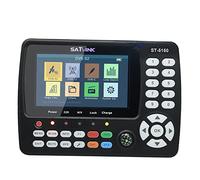 VISLONE Satellite Finder, 4.3 Inch High Definition TFT LCD Screen DVB-S2/T2/C Combo HD Satellite TV Signal Finder, Digital Handheld Satellite Signal Finder H.265 HEVC MPEG-4 UK Plug