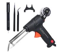 VISLONE Soldering Iron Kit 60W Corded Electric Welding Machine with Welding Wire One-Handed Operation Soldering Machine Set for Soldering Circuit Boards Electrical Maintenance Computers and DIY