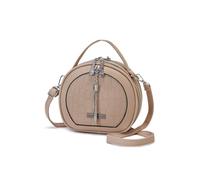 VISMIINTREND Stylish Vegan Leather Round Sling Shoulder Side Bags For Women, Crossbody Bag For Girls, Ladies Purse, Travel Casual, Office, Birthday, Wife, Rakhi Gifts For Sisters - Beige