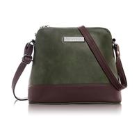 VISMIINTREND Timeless Luxe Sling Bag for Women/Girls | Vegan Leather | Stylish | Box | Satchel | Shoulder | Side Bag | Ladies Purse | Birthday | Valentine Gift for Wife | Sister | Mother, Olive Green