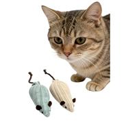 VisnzvLux 2 Pack Cat Mouse Toy Mouse Toys for Cats Cat Toy Mouse Cat Toys Mice Soft Plush Cat Chew Toy with Catnip for Kitten Interactive Play