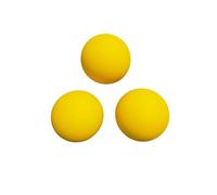 VisnzvLux 3-Pack Yellow Practice Squash Balls for Kids 5-11 Years Old, 2.2 Inch Eco-Friendly Rubber Squash Balls, High Bounce Starter Training Balls for Children Beginners