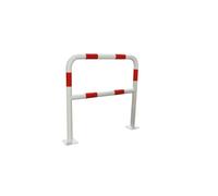 Viso BAR415RB Protection Steel Tube Barrier with Plate - Red and White