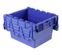VISO Box 400x250x300mm Blue Robust Hinged Lid Ideal for Food