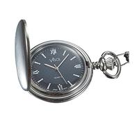 Visol Benson Brushed Chrome Japanese Quartz Pocket Watch