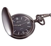Visol Benson Brushed Gunmetal Japanese Quartz Pocket Watch
