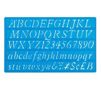 Vison4ever 20mm Italic Font Upper Lower Case Alphabet Letters & Numbers Stencil Template