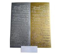 Vison4ever 2Pcs Gold Mixed Assorted Happy Merry Christmas Season's Greetings Peel Off Stickers Perfect for Holiday Crafts and Scrapbooking