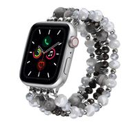 VISOOM Beaded Boho Bracelet Compatible for Apple Watch Band 40mm/38mm/41mm Series 9 8 7 SE Women Fashion Cute Handmade Crystal Beads Stretchy Watch Strap for iWatch Bands Series 6/5/4/3/2/1