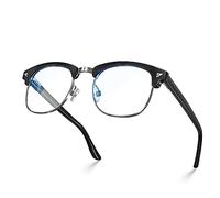 VISOONE Spring Hinge Blue Light Blocking Glasses Square with Anti Computer Glare for Gaming Women and Men MONTANA