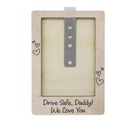 Visor Clip Photo Frame, Car Picture Holder, 4.21 x 2.76 x 0.87 Inches Interior Display Accessory, Slim Lightweight Design, Quick Mounting Feature, for Tourists Families Drivers Fitness Business