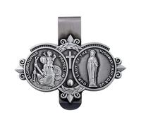 Visor Clips for Cars, Metal Blessing Vintage Charm, 1pc, Automotive Angel Clip, Prayer Car Accessory, Classic Vehicle Symbol, for Truck Travel Family Friends Driving