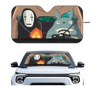 visor cover And No Face Car SunShade Windshield Foldable Three-layer Insulation By Suction Cup Blocks UV Rays Sun(Z2)