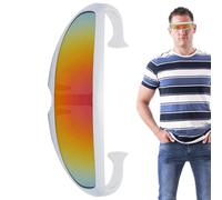 Visor Sunglass - Sleek Narrow Cyclops Shape Sunglass | Futuristic Space Glasses | Alien Fun Sunglas Perfect For Trendy Looks, Outdoor Events, Costume Parties, And Unique Fashion Statements