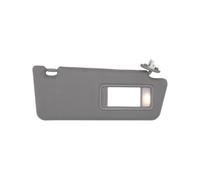 Visor With Rectangular Mirror And Mounting Bracket For Japanese Pickup Models Molded PVC Material Reduces And Cabin Heat Suitable For Sunny Commutes Quick Touch- While Driving, Right, Gray